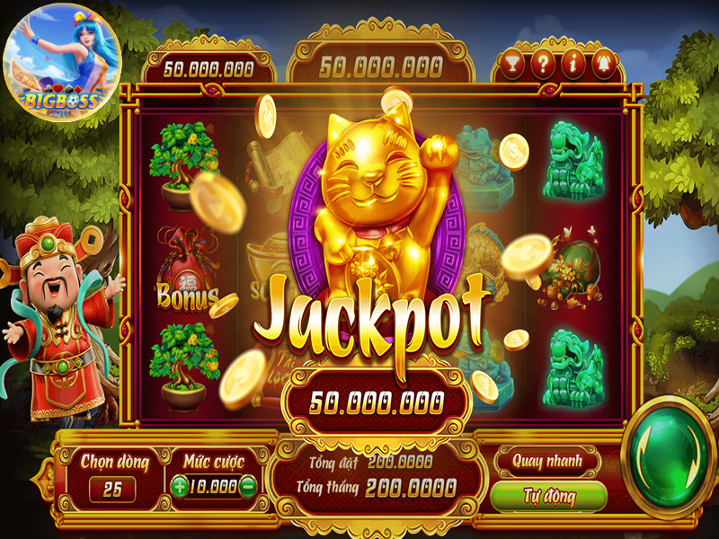 nổ hũ thần tài trúng jackpot