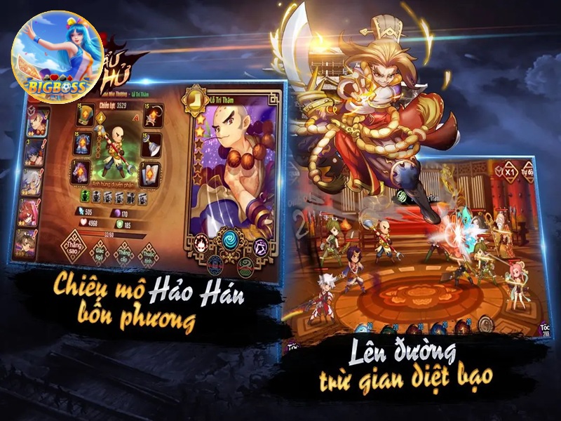 chiêu mộ hảo hán bốn phương lên đường trừ gian diệt bạo