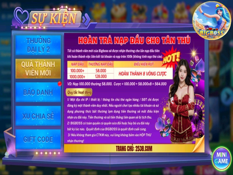 Thưởng nạp đầu tiên cho người mới