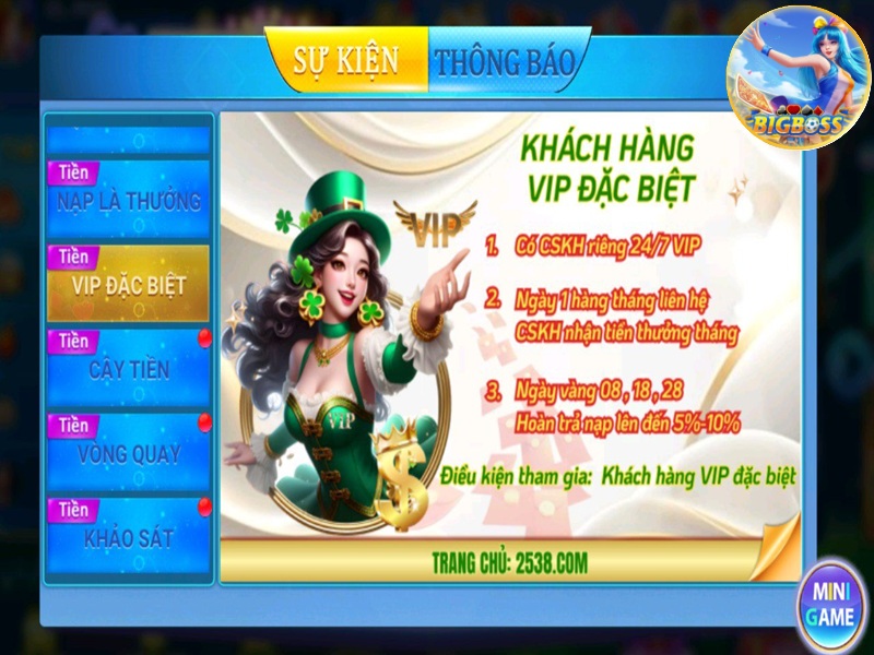 thưởng nạp tiền