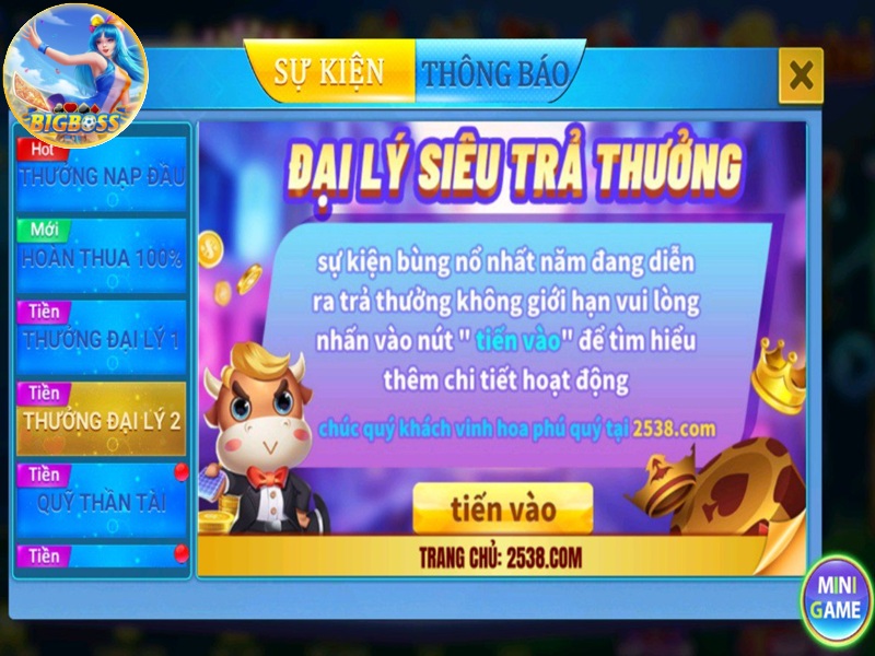 đại lý siêu trả thưởmg